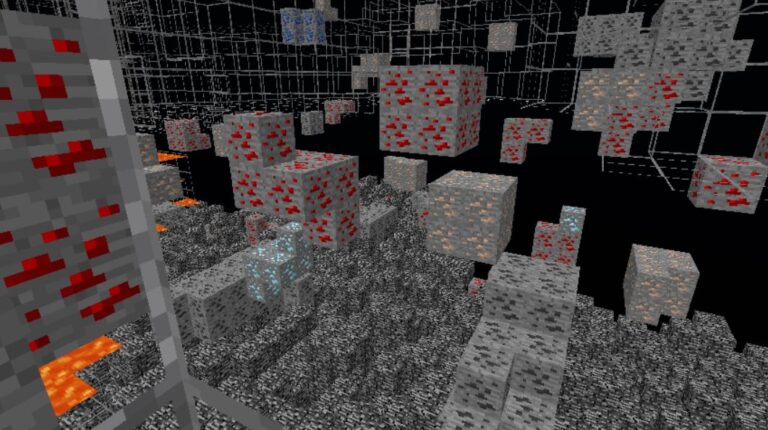 Advanced X-Ray Black Lines Fabric for Minecraft